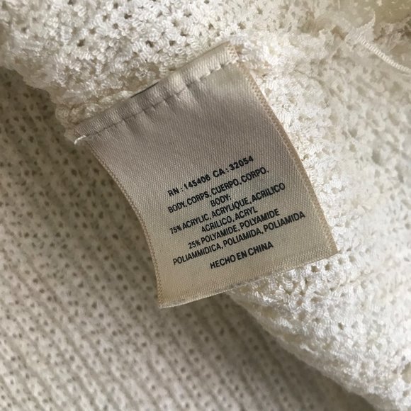 PEPIN ANTHROPOLOGIE Boho Fringe Tassel Crochet Knit Tank Top Size Small - Picture 7 of 7